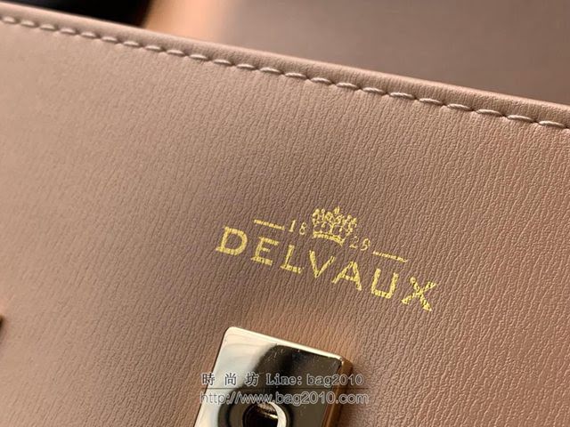 DELVAUX女包 比利時品牌 Tempete手袋 柔軟牛皮 德爾沃女手提包 Mini號手拎包 TP0020奶茶色  fcs1237